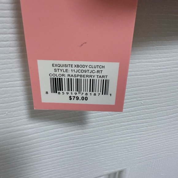 NWT Juicy Couture “Exquisite Crossbody Clutch in Raspberry Tart (Pink) - Picture 4 of 6